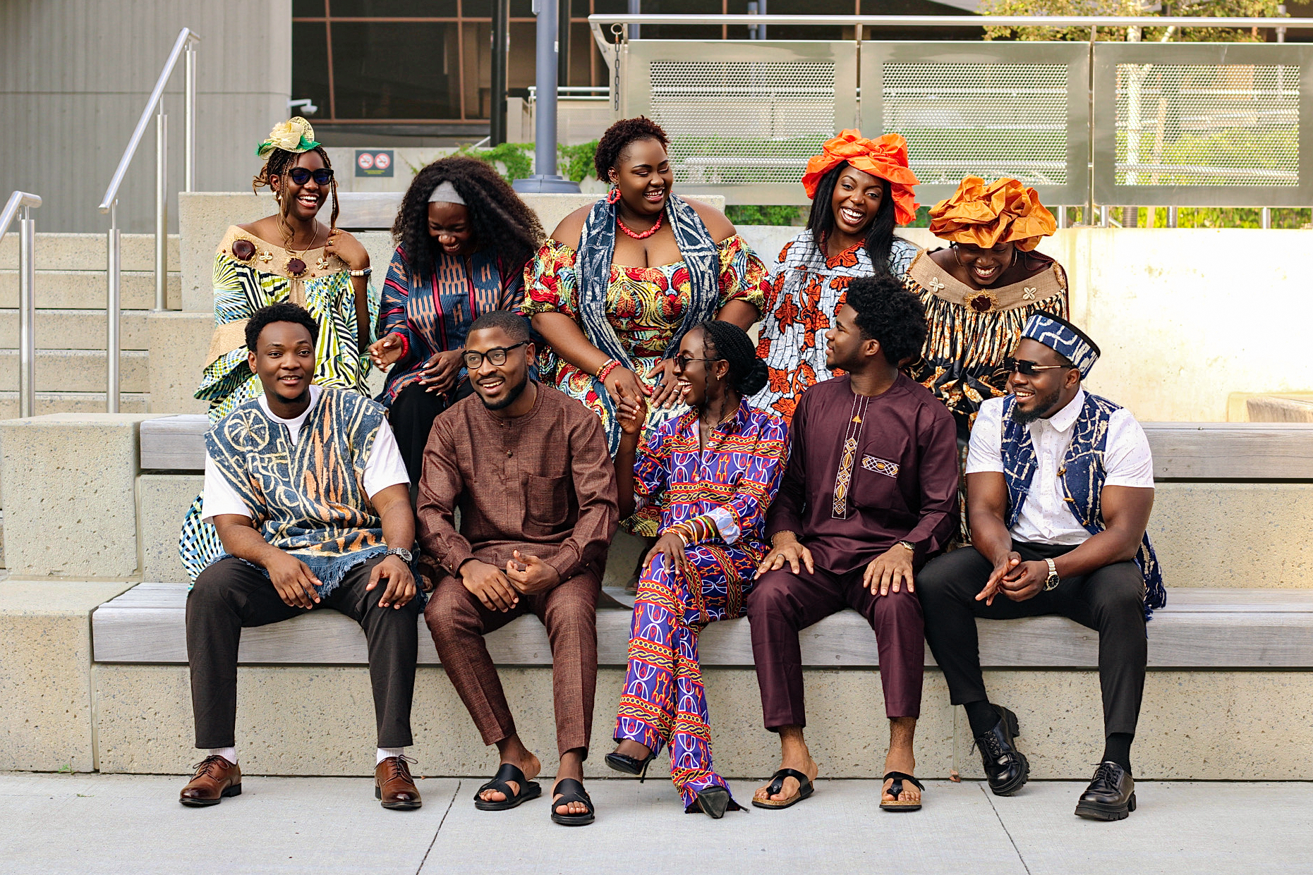 YCA OTTAWA members in traditional Cameroonian dress