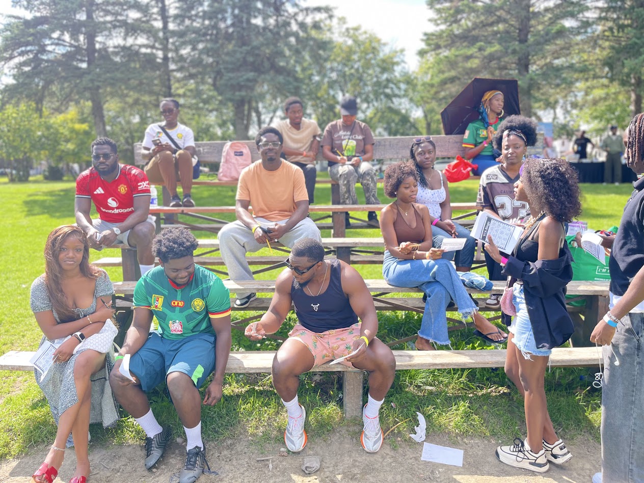 A YCA gathering in the park
